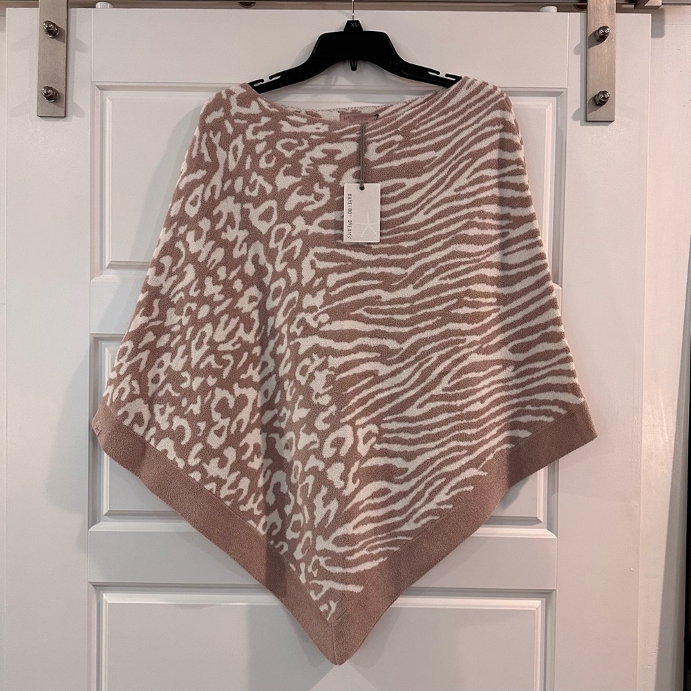 Barefoot Dreams CozyChic Ultra Lite Faded Rose Poncho (One Size)